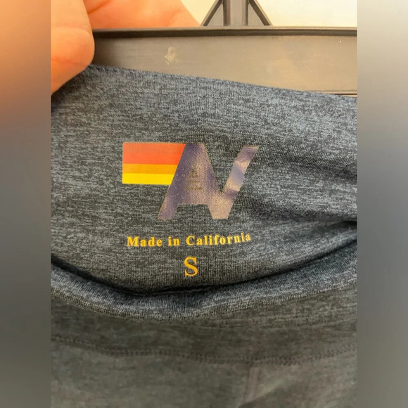 Aviator Nation Rainbow Crop Leggings Charcoal Size Small - Picture 7 of 7